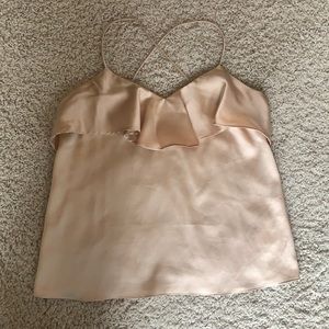 HARLYN NUDE SILKY BLOUSE